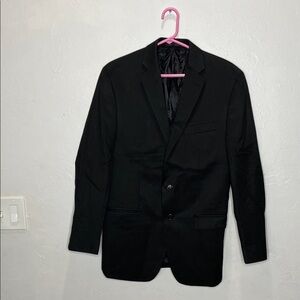 Calvin Klein Men's Black Blazer Pinstriped
